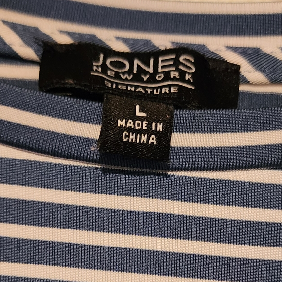 3/$12-Womens Striped Blouse - Picture 2 of 5